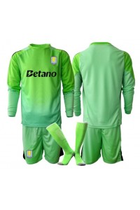 Aston Villa Keeper Babyklær Borte Fotballdrakt til barn 2025-26 Lange ermer (+ Korte bukser)